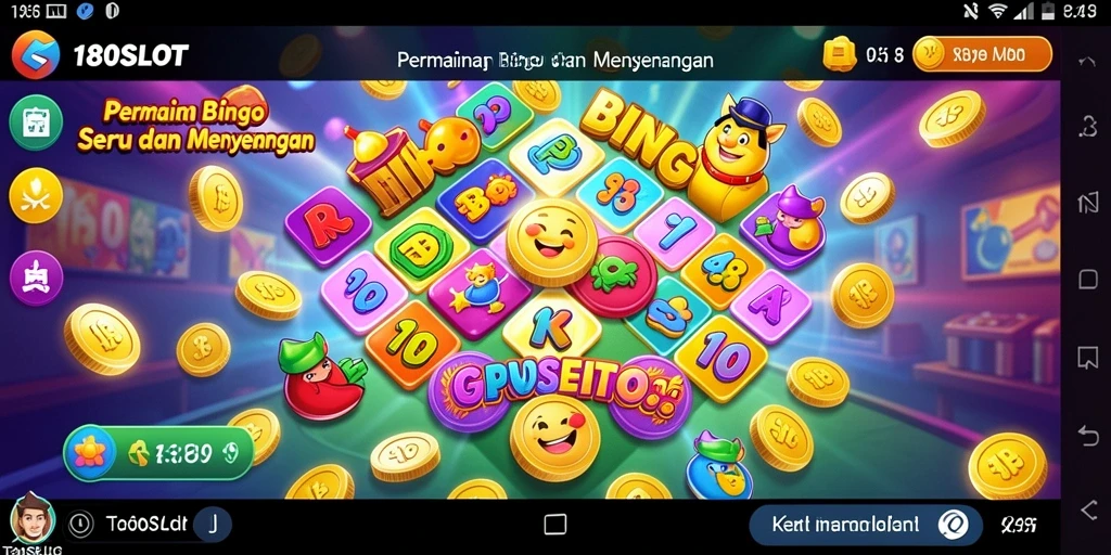 Tampilan antarmuka permainan Bingo yang menarik di 180SLOT.