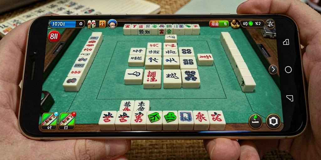 Tangkapan layar gameplay 8II menampilkan antarmuka Mahjong yang menarik.