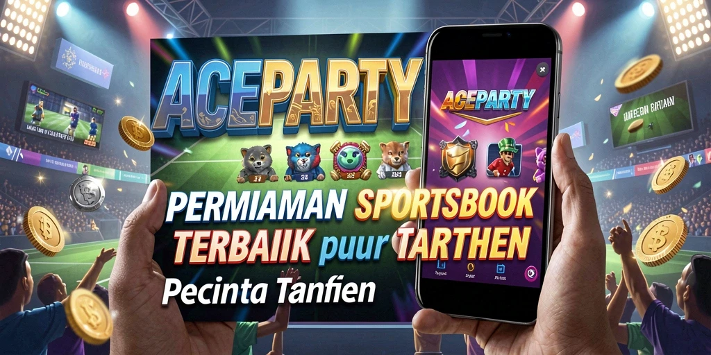 Tampilan gameplay ACEPARTY yang menampilkan taruhan olahraga yang seru.