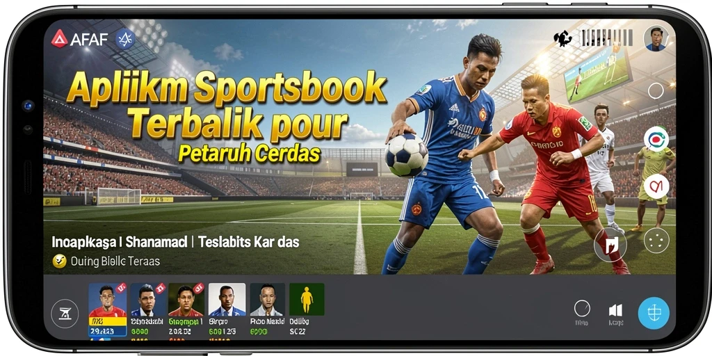 Screenshot AFAF menampilkan antarmuka pengguna sportsbook yang interaktif.