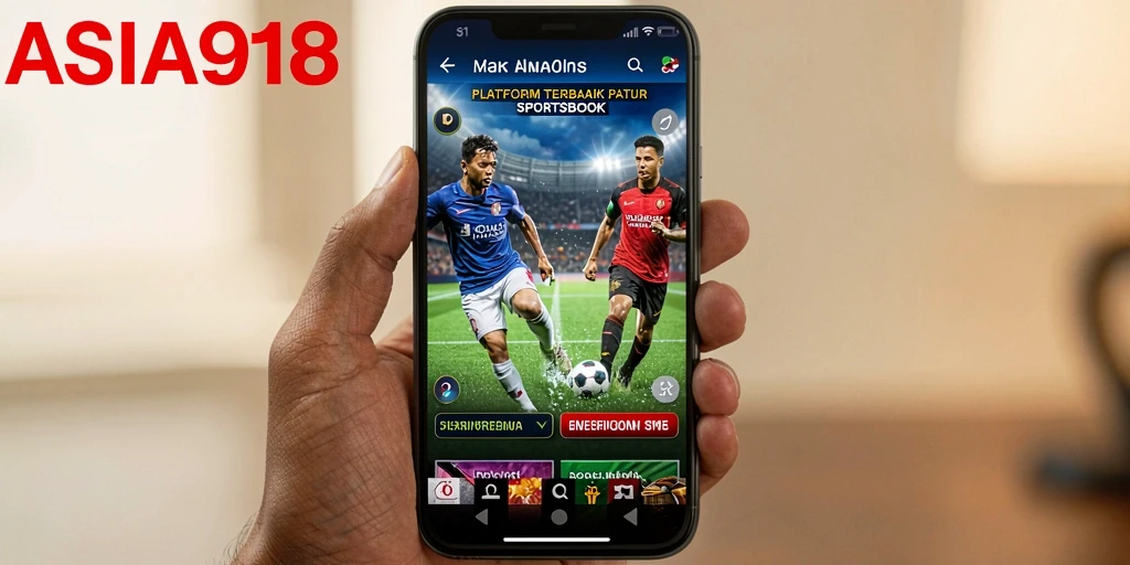 Screenshot utama ASIA918 menampilkan antarmuka taruhan olahraga yang menarik.