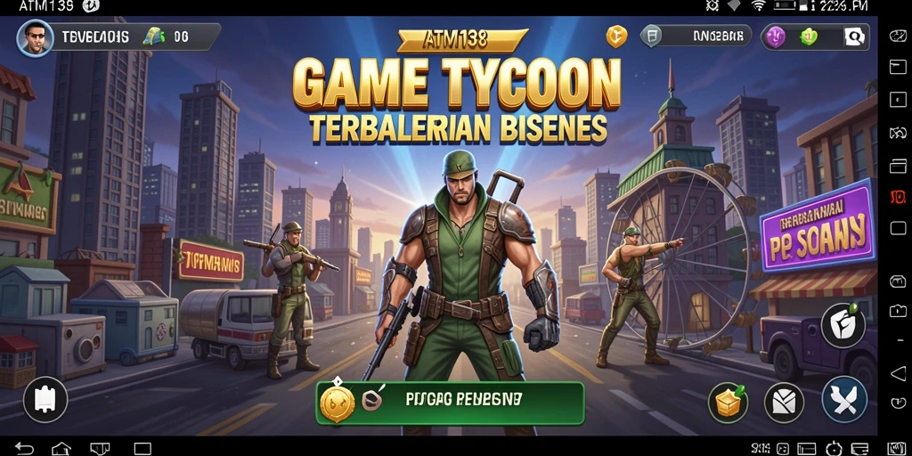 Tampilan gameplay menarik dari ATM138 saat mengelola bisnis.