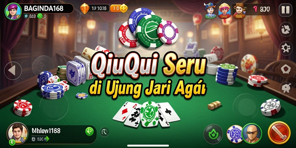 Tampilan gameplay seru QiuQiu di BAGINDA168.