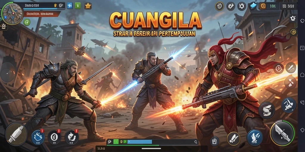 Tampilan menarik dari gameplay strategi CUANGILA.