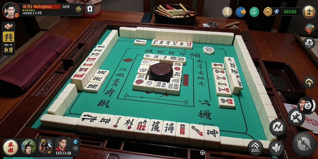 Screenshot G668 menunjukkan gameplay Mahjong yang menarik dan interaktif.