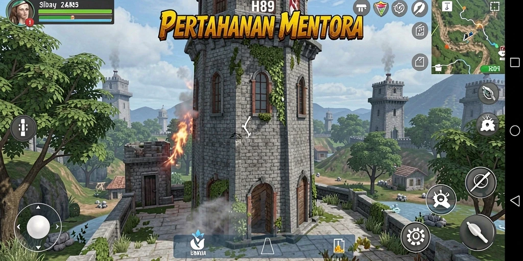 Gameplay H89 yang seru dan menantang dalam genre Tower Defense.