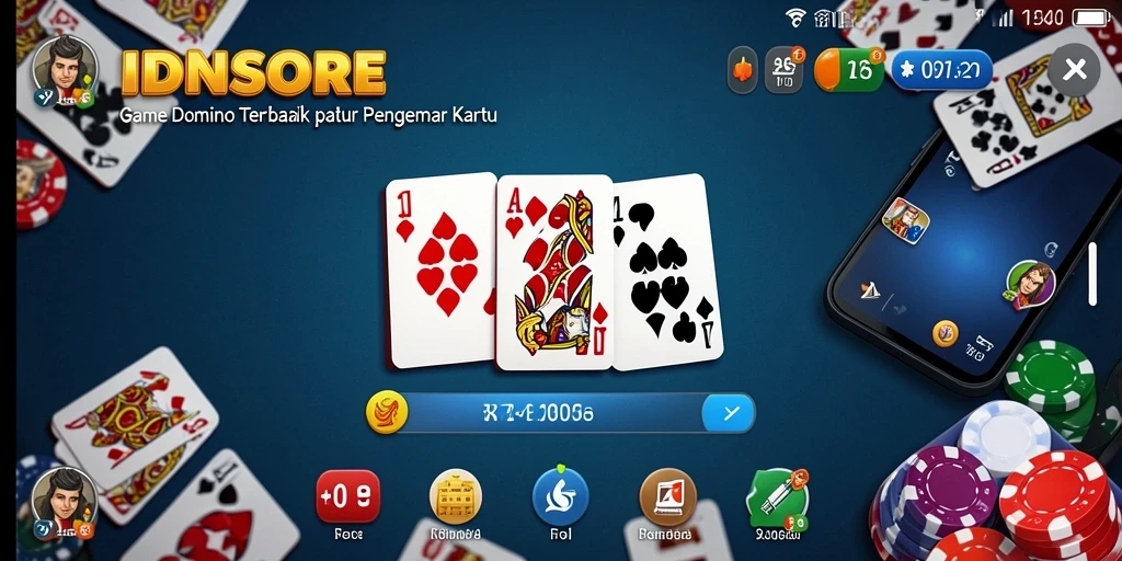 Tampilan gameplay menarik dalam IDNSCORE saat bermain Domino.
