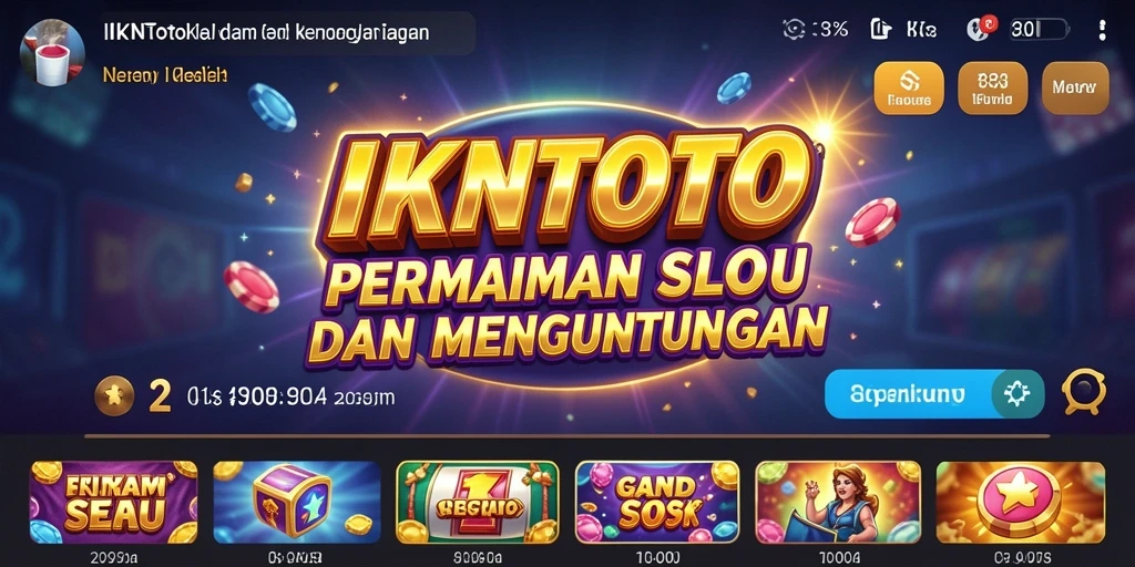 Tampilan gameplay seru dari IKNTOTO yang penuh warna.
