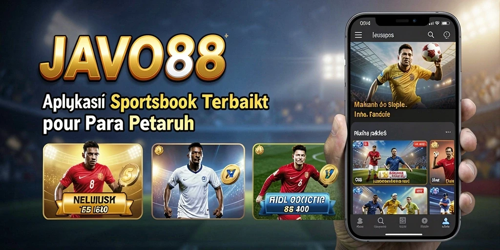 Screenshot aplikasi JAVO88 menunjukkan fitur taruhan olahraga yang interaktif.