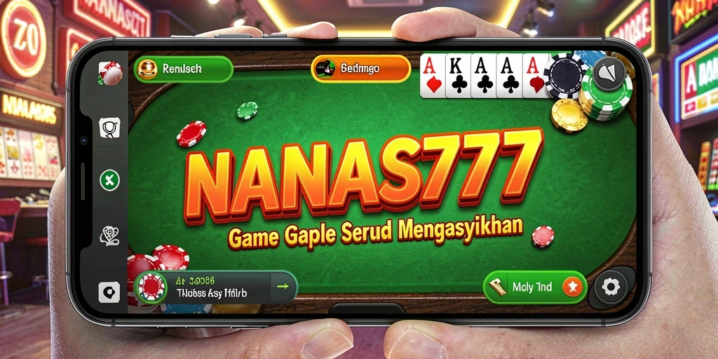 Tampilan gameplay seru dalam NANAS777 dengan berbagai mode Gaple.