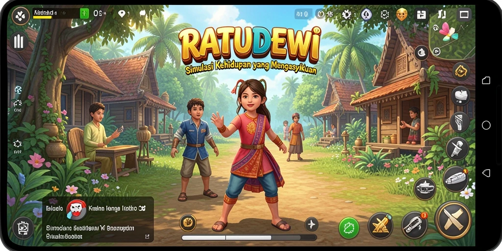 Tampilan gameplay menarik di dunia RATUDEWI.