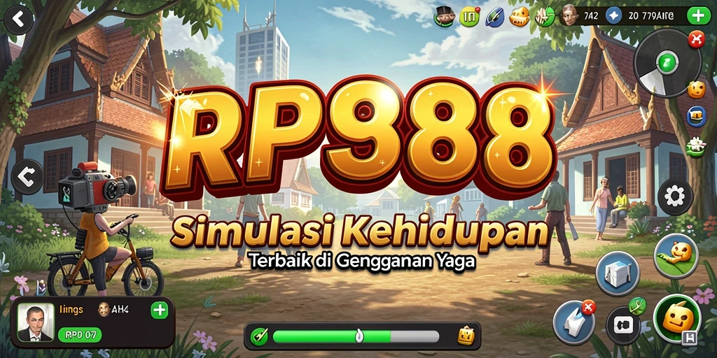 Tampilan gameplay RP888 yang menarik dalam simulasi kehidupan.