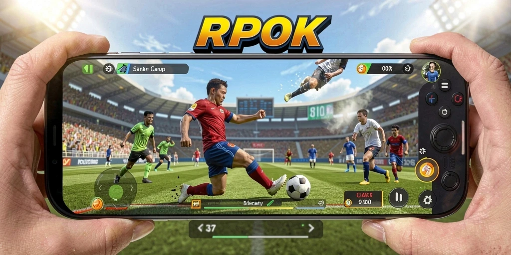 Tampilan gameplay menakjubkan RPOK dalam pertandingan olahraga.