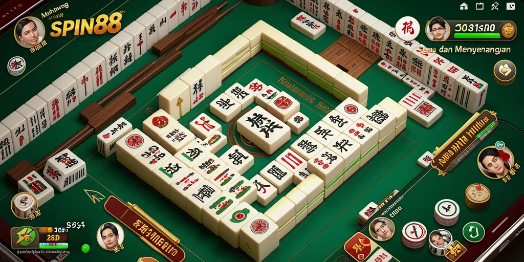 Tampilan gameplay Mahjong yang menarik dan penuh strategi.