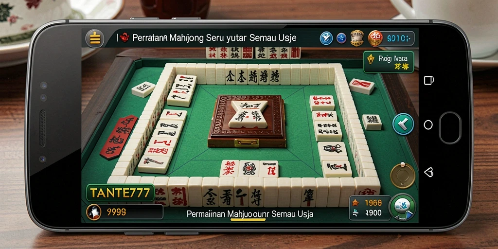 Tampilan gameplay menarik dalam permainan Mahjong TANTE777.