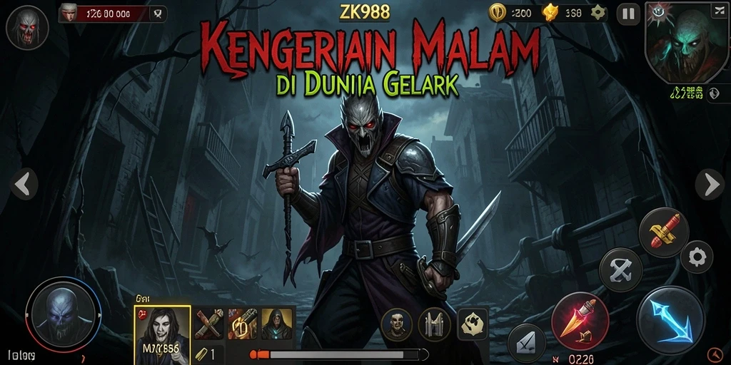Gameplay menegangkan dalam ZK988 dengan suasana horor yang mengintimidasi.